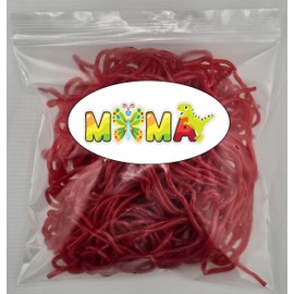 MiMa MiMa Assorted Gummy Candy - Fruity, Chewy Candy in Fun Shapes - Bulk Bag for Parties, Snacks & Gifts - Strawberry Shoelaces 1lb