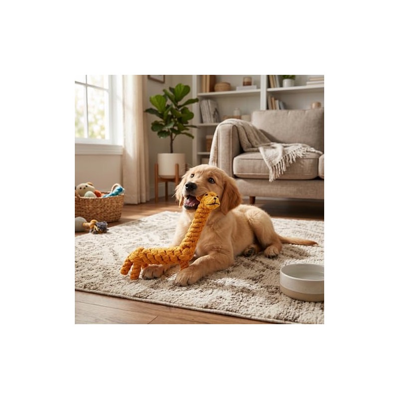AUNMAS- Juguete masticable para perros, juguete de cuerda de algodón