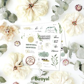 BIROYAL Sticker Wedding Sticker Wedding Guest Book Photo Album Sticker Love Wedding Sticker Guest Book Sticker Hearts Party 8 Page Stickers