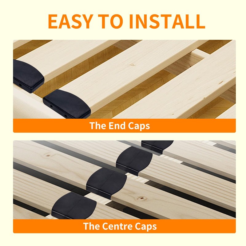 Sewokon Pack of 21 Slatted Frame Caps for Centre, Bed