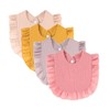 4 PACK Solid Muslin Baby Drool Bibs Set for Unisex