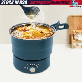 Electric Hot Cooker Pot Steamer Mini Frying Pan Portable Electric Hot Pot Steam