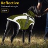 Oslueidy Waterproof Dog Coats with Harness, Winter Warm Dog Jacket,