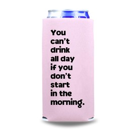 Funny Slim Cooler, Funny Skinny Coolies, Funny Gag Gift and Girlfriends Gift, Funny Party Favor, Spiked Seltzer Coolie (Blush)