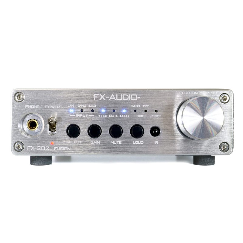 FX-AUDIO- FX-202J FUSION [Silver] Tripath TA2020-020 Digital Amplifier IC Pre-Main