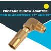 Propane Elbow Adapter for Blackstone 17" and 22", Brass 3/8"