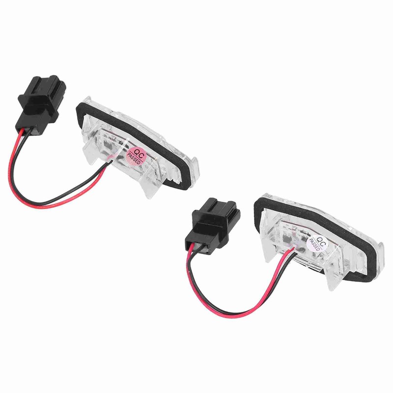 Pair of LED License Plate Lamp White Light 34100S0A013 Fit