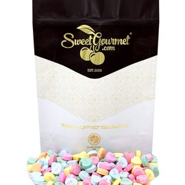 SweetGourmet Sweet & Sour Conversation Hearts | Valentines Candy | 1 Pound