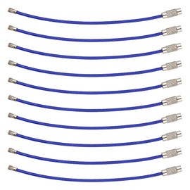 prendre PR-WKR Wire Key Ring, Key Chain, Stainless Steel, Lock Wire, Accessory, 7 Colors, 5.9 inches (15 cm), 0.06 inches (1.5 mm)