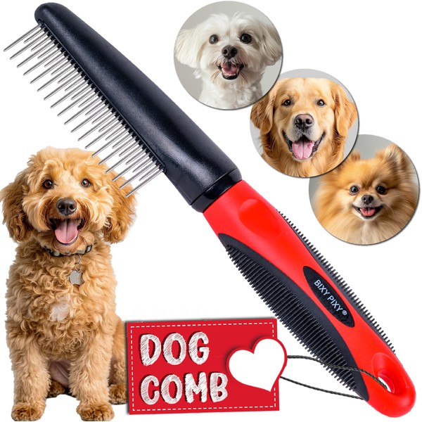 Poodle Comb with Rotating Teeth - 5-in-1 Dog Dematting Tool