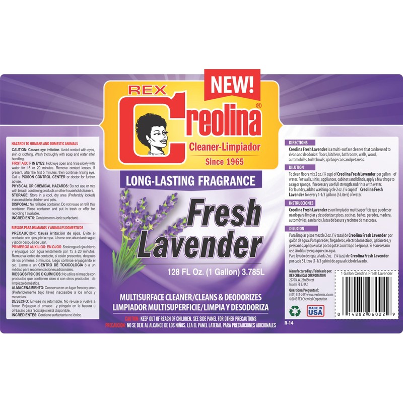 Creolina Fresh Lavender - Multi-Surface Cleaner 128 oz