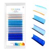 Colored Lash Extensions, 16 Rows Cashmere lash extensions, 0.07 D