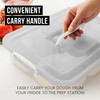 Chef Pomodoro Pizza Dough Proofing Box, 14 x 11-Inch, Pizza