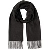 Lacoste RE2261J Men's Herringbone Scarf, Black