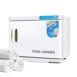 Winb Calentador de toallas de 23 L con pantalla LED de temperatura, gran capacidad para spa, masajes, salones de belleza y uso doméstico (blanco, 23 L)