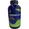 Omegas 3,6,9 Aceites Extra Virgen de Aguacate, Salmon, Linaza, y Oliva 264 capsulas. Pack de 1. - Producto Original de Alta Calidad, Entrega Rápida y 