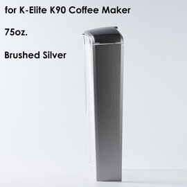 Replacement Water Reservoir, Compatible with Keurig K-Elite K90 Coffeemaker, 75oz, Brushed Silver