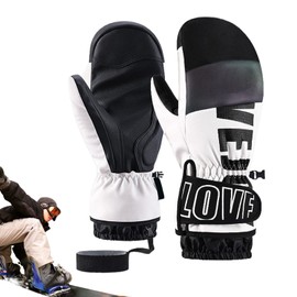 Skiing Gloves | Waterproof Snowboard Mittens Cold Weather Skiing Gloves - Comfortable Non-Slip Thermal Insulated Warm Ski