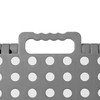 Casafield 16" Folding Step Stool with Handle, Gray - Portable