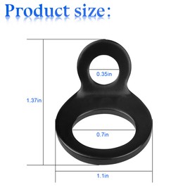 KHGUZ Motorcycle Tie Down Anchors Hooks, 4PCS Stainless Steel Multi-Purpose Heavy Duty Dirt Bike Strap Rings, Motorbike Attachment Points Accessories, Universal for Trailer Camper ATV