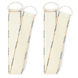 2 Pack Loofah Exfoliating Back Scrubber for Shower, Bath Scrub Sponge Cleaner Body Exfoliator for Men and Women, Spa Massage Dead Skin Cell Remover