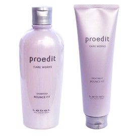 Lebel Proedit Care Works Champú para El Cabello 300Ml y Tratamiento Capilar 250Ml Set - Bounce Fit