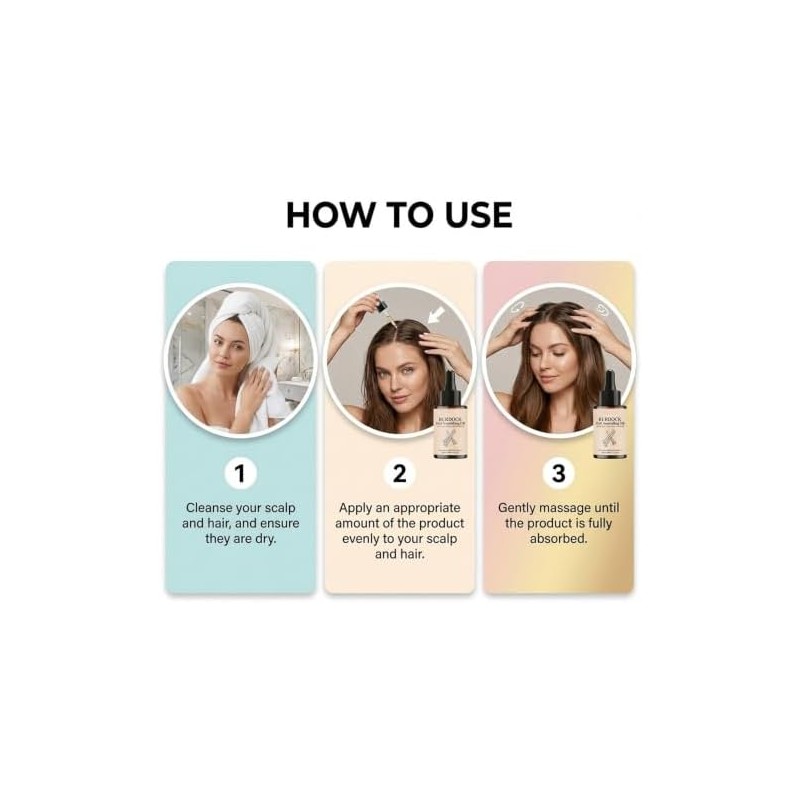 Aceite for el cuidado del cabello con cuentagotas preciso