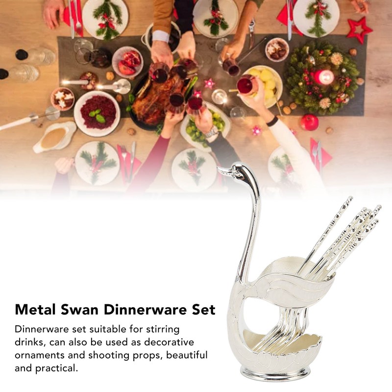 Swan Base Holder Coffee Dinnerware Set Light Luxury Innovative Swan