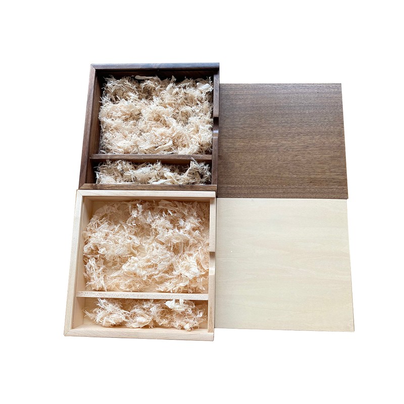BEIJIGUANG Wooden Gift Box with Sliding Lid, Discreet Sliding Lid,