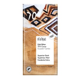 Vivani Organic Noble Bitter 70% Cacao (6 x 100 g)