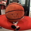 OSOCU Whimsical Basketball Stuffed Toy with Personality Face & Soft