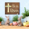 JennyGems Easter Decorations, He Is Risen Christian Sign, Religious Easter
