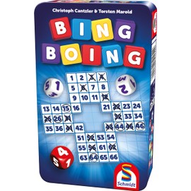 Schmidt Spiele 51454 Bing Boing Travel Game, Bring Me with Game in a Metal Tin, Normal