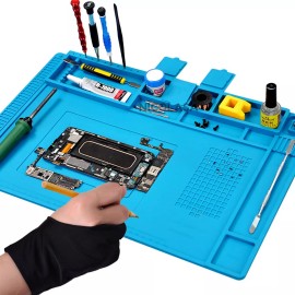 CODYTAVAREZ Tapete Trabajo Silicon Magnético Antiestatica Reparar45 X 30