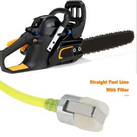 VGOL 1PC Straight Fuel Line with Filter Compatible with McCulloch Timber Bear Compatible with Eager Beaver 3.7 Chainsaw Compatible with PRO MAC 600 Model Fuel Line Assembly