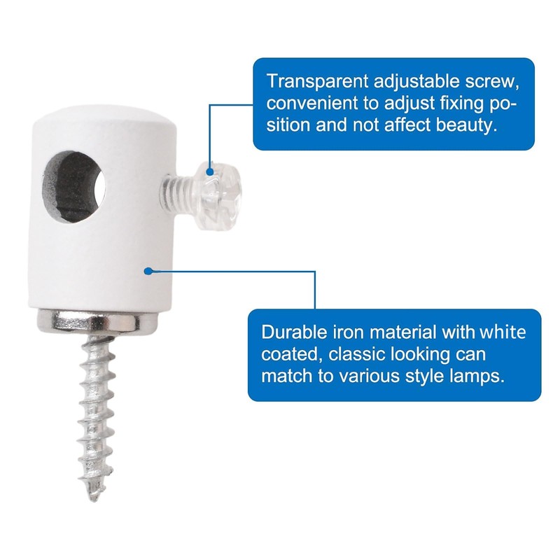 INCREWAY Chandelier Lighting Hook, 6PCS Pendant Lighting Hook Swag Hook