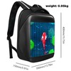 Motorcycle Backpack for Men, LED Backpack With DIY Programmable Full