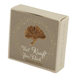 Gingko Worry Stone in Box "Viel Kraft für dich" [German Language]