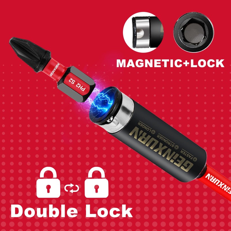 Geinxurn 3Inches Impact Magnetic Screwdriver Bit Holders, 3PACK Extension Socket