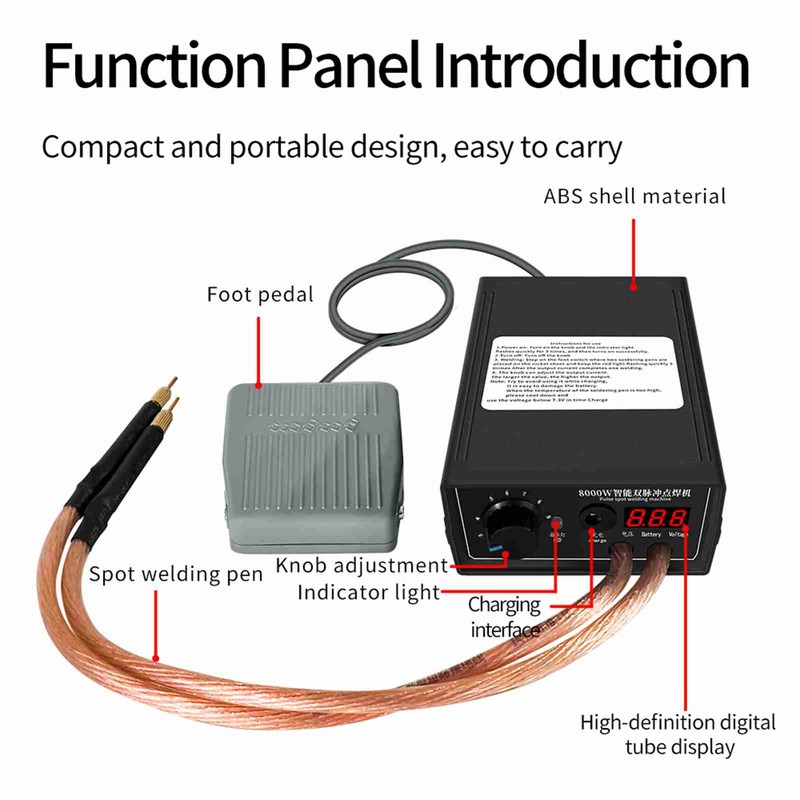 High Power Spots Welding Machine 8000W Intelligent Output Control Digital