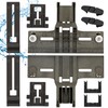 UPGRADED W10350376 Dishwasher Top Rack Adjuster Parts with W10195840 &