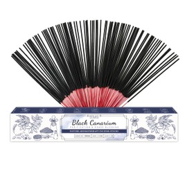 Upeace-Organic-Non-Toxic-Black-Canarium-Incense-Sticks (Bulk 86 Agarbatti Sticks) | 40 Minutes Long Lasting Burn for Positive Vibes, Meditation with Natural Scents, no Synthetic Essential Oils