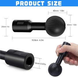 XSHAO® Kugelfräser Holz Schnitzen, 40mm Kugelmeißel Holzfräser für Winkelschleifer Kugelmeißel Feilenschleifköpfe für 115/125mm Winkelschleife