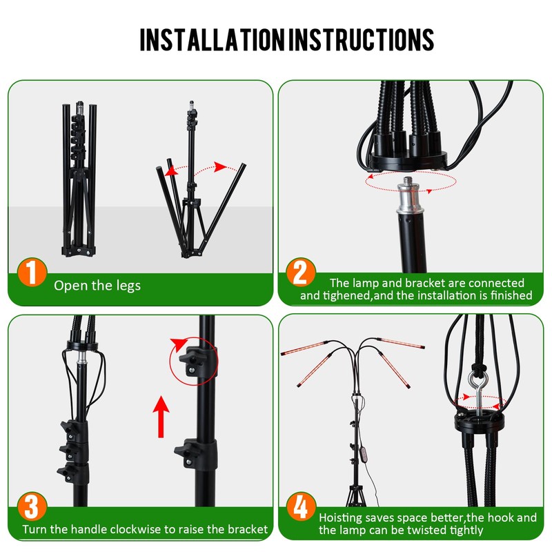 WTINTELL LED Grow Lights for Indoor Plants,LED Plant Grow Light