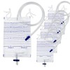 5PCS Catheter Bags, Urinary Drainage Bags,2000ml Large Volume Catheter Bags