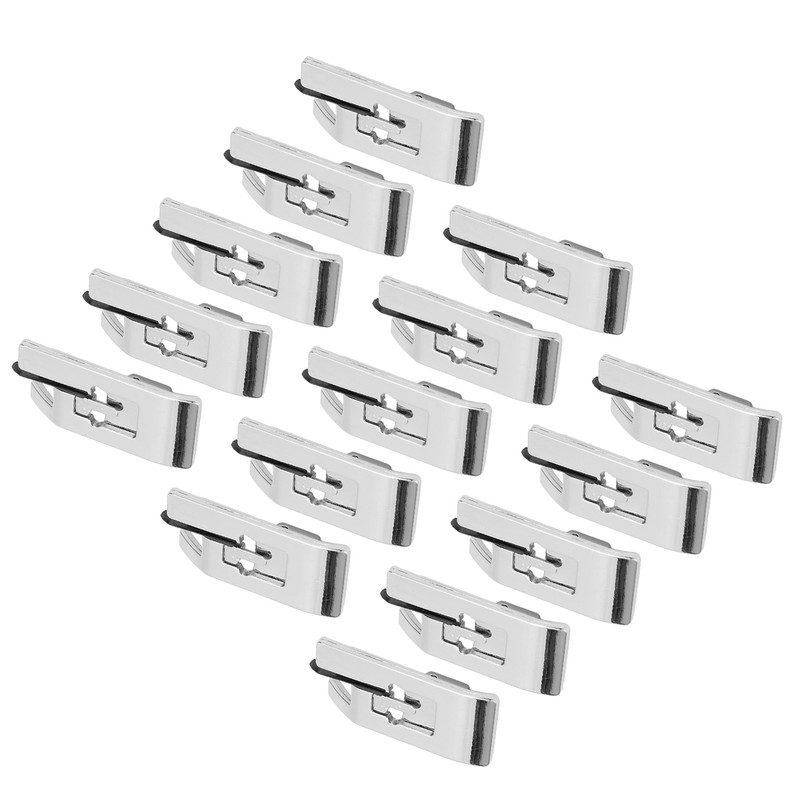 15 Pcs Overlock Presser Foot Universal Stainless Steel Snap On