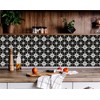Black Starry Tile Stickers - Fireplace - Waterproof & Removable