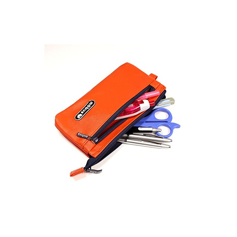 Gulfstream MOG-4P-02 Mobus Pencil Case, 4 Pockets, Orange