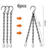 CAASFOOY Metal Hanging Chain, 6 Pieces Hanging Plant Chains, Hanging