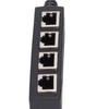 Pissente Cable Adapter, RJ45 Splitter Adapter 1 to 4 Port